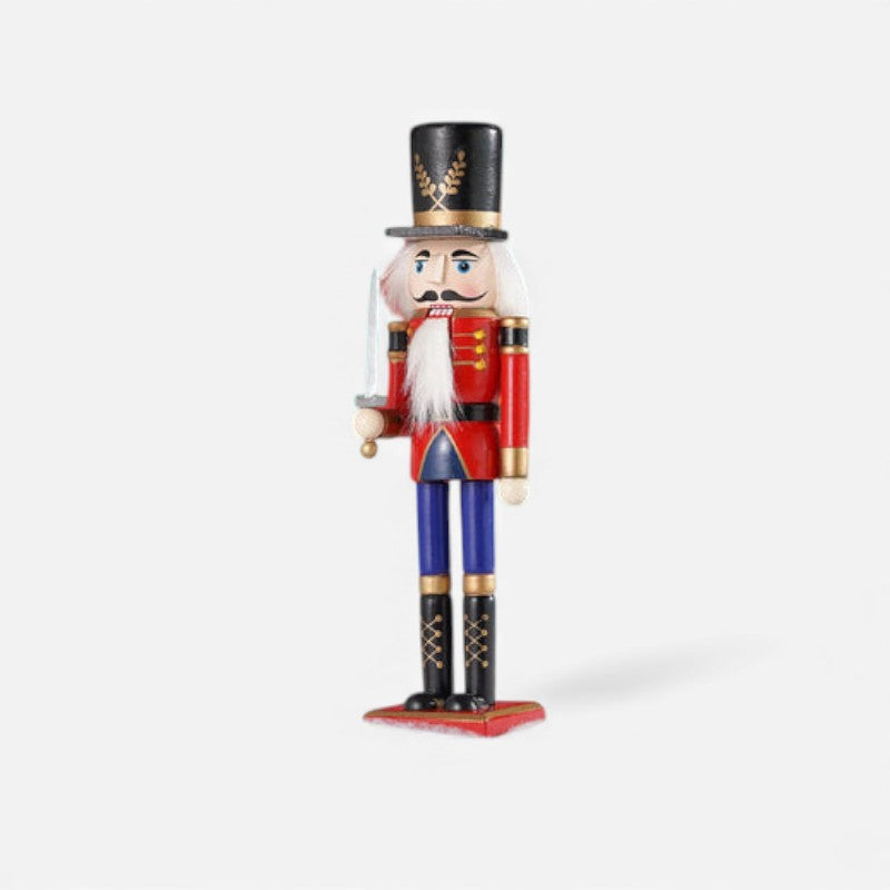 CheerSoldier - Charming Nutcracker Soldier Figure for Elegant Home Decor