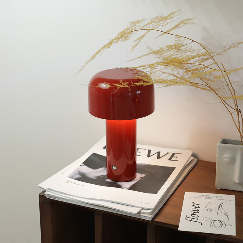 Elegant Italian Wireless Mushroom Table Lamp for Stylish Lighting Effect