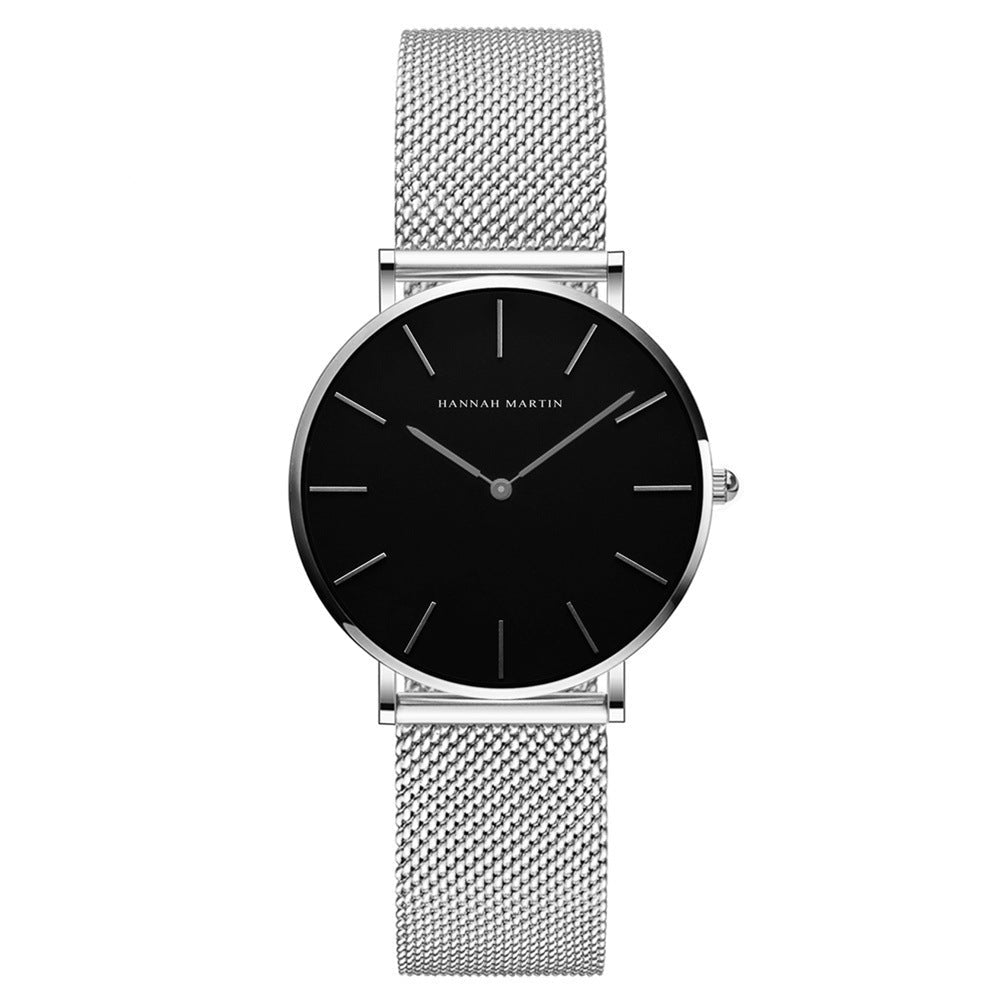 Women's watch with ultra-thin and elegant mesh strap