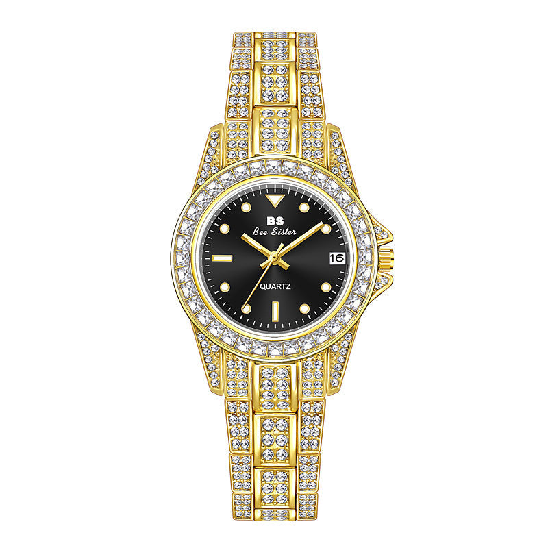 Luxury women's watch with date display