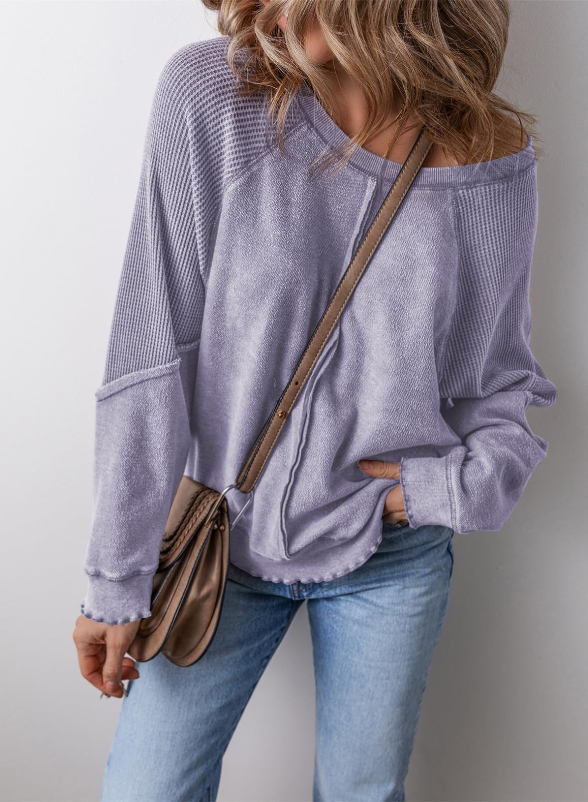 Cozy Casual Crew-Neck Long-Sleeve Sweatshirt