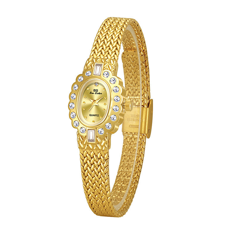 Elegant Wheat Pattern Women's Watch - A Chic and Sophisticated Style