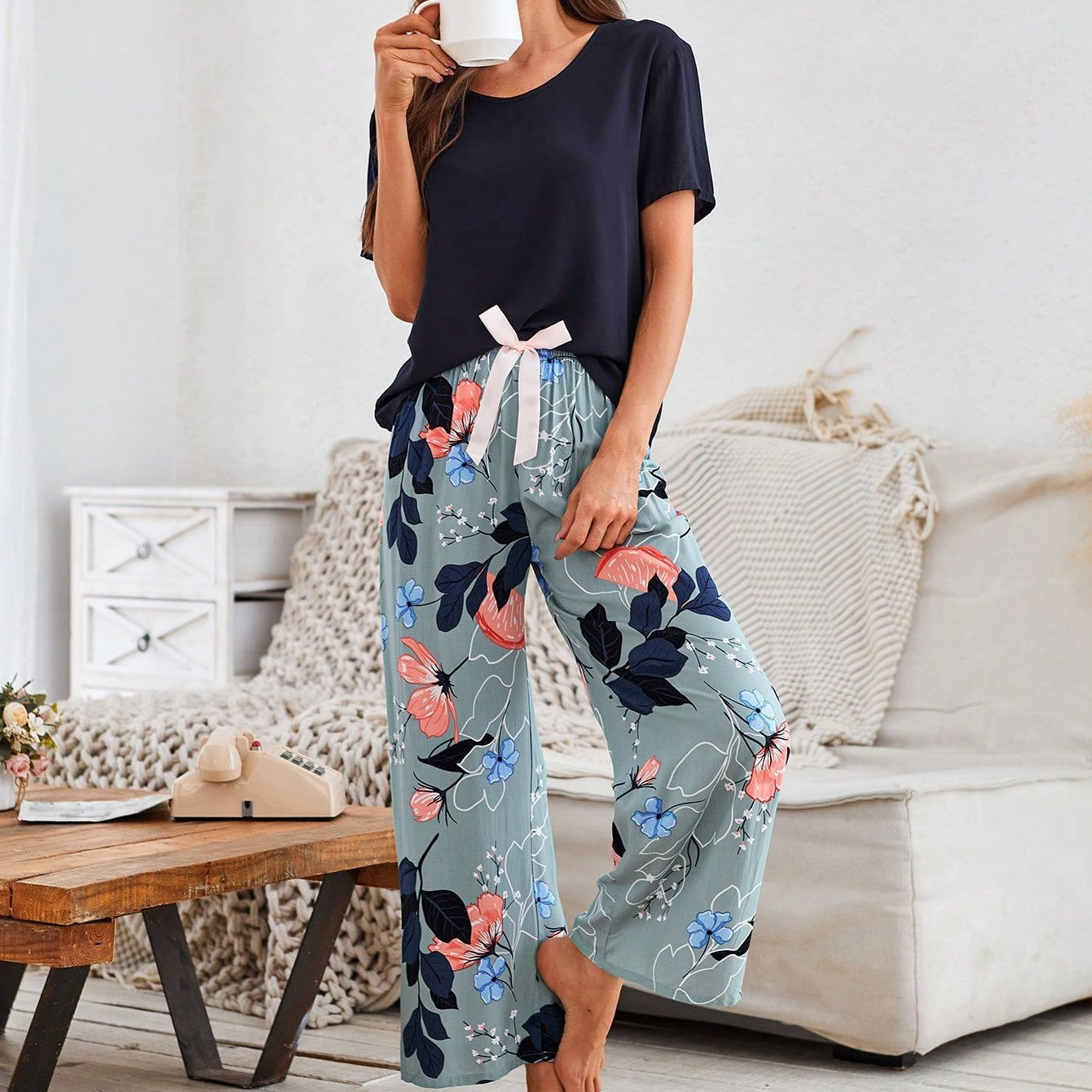 Summer Crêpe Cotton Loungewear Set