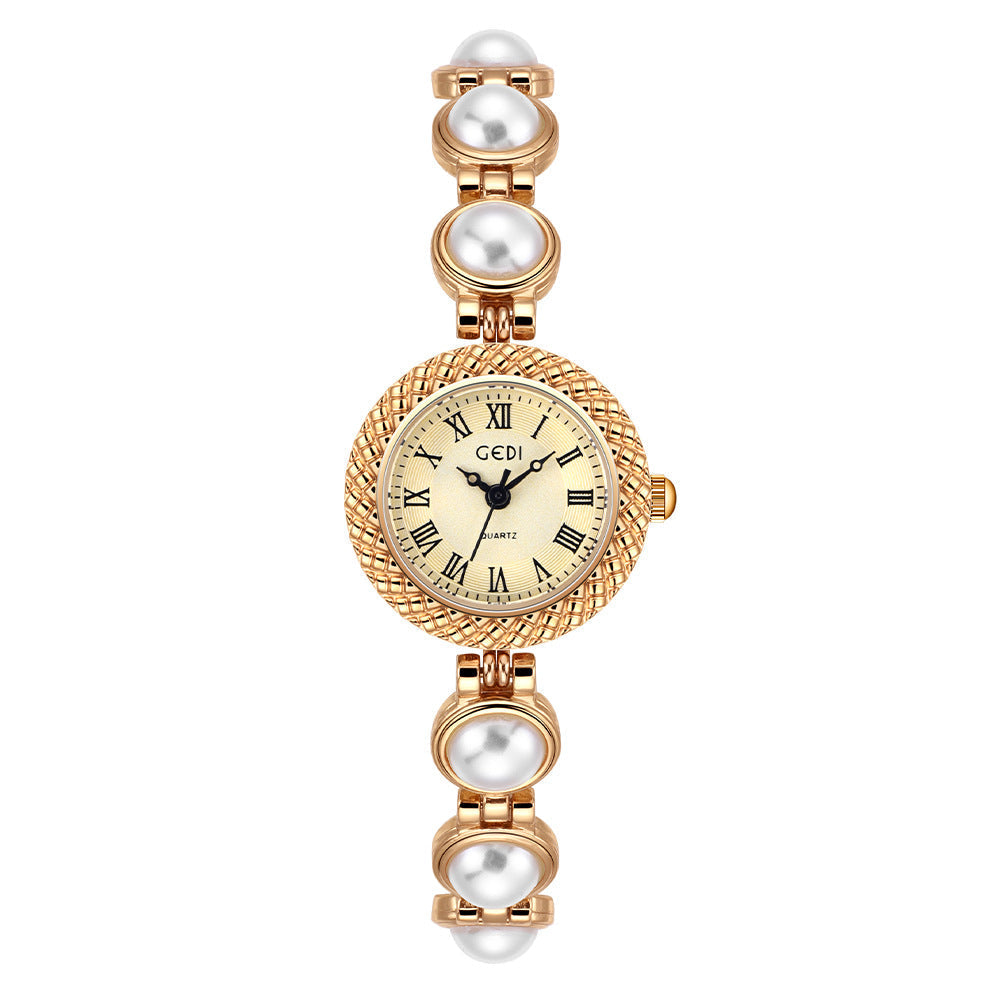 Gedi Rainbow Bracelet Watch with Cat Charm and Bright Colors