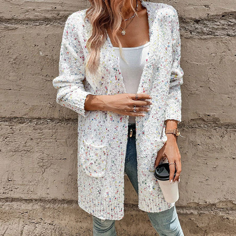 Effortless Long-Sleeve Open-Front Cardigan