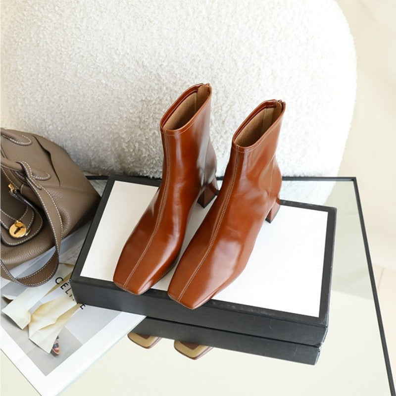 Classic block heel ankle boots for a timeless style