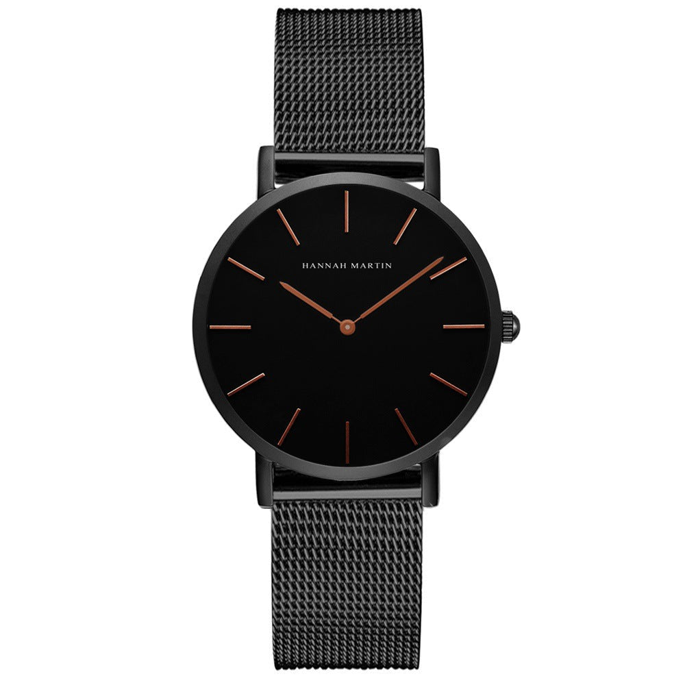Women's watch with ultra-thin and elegant mesh strap