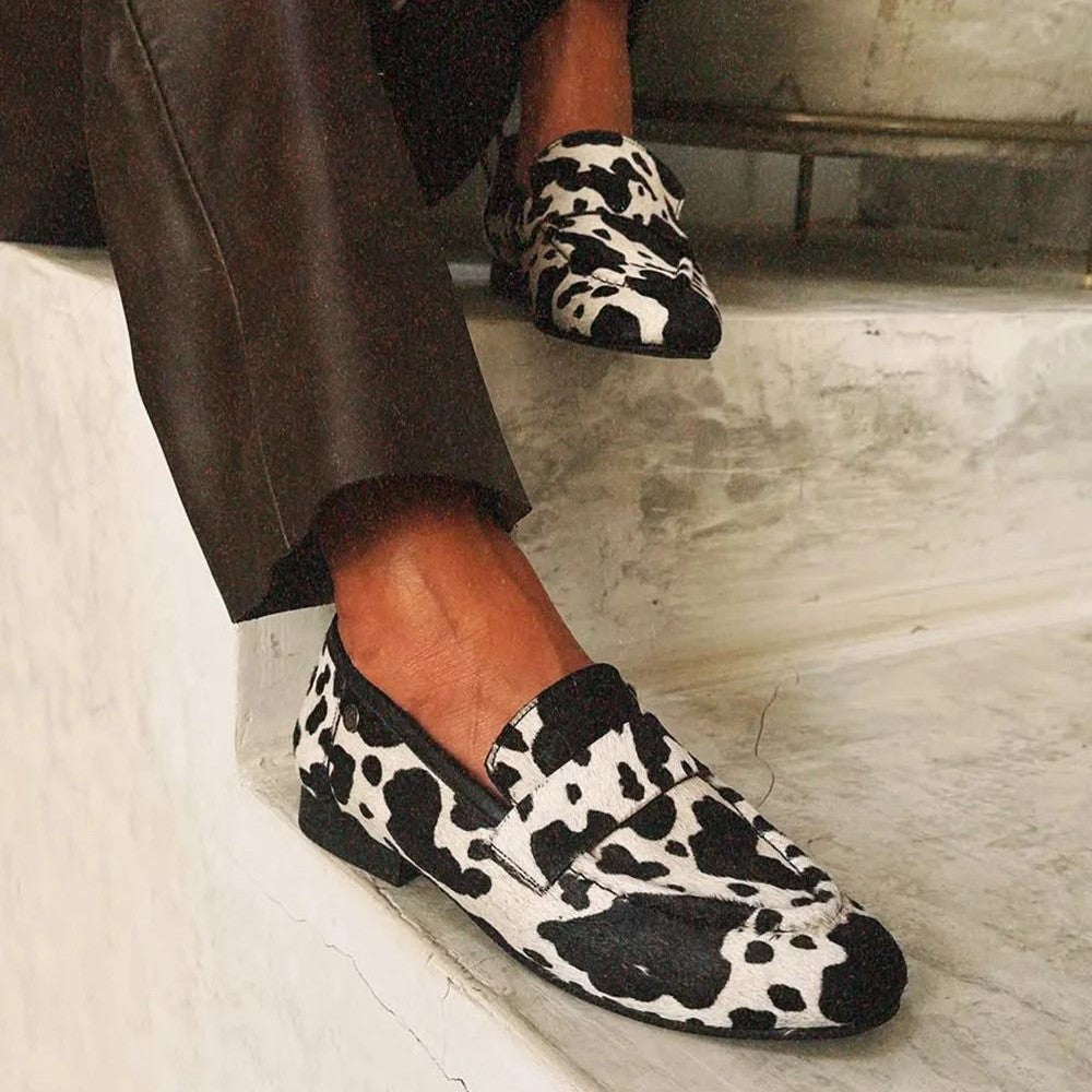 Chic Animal-Print Loafers