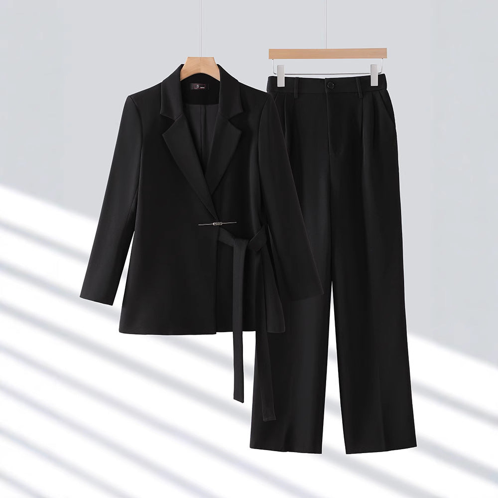 Gabriella | Elegant Women's Tailored Suit Set with Chic Long Blazer