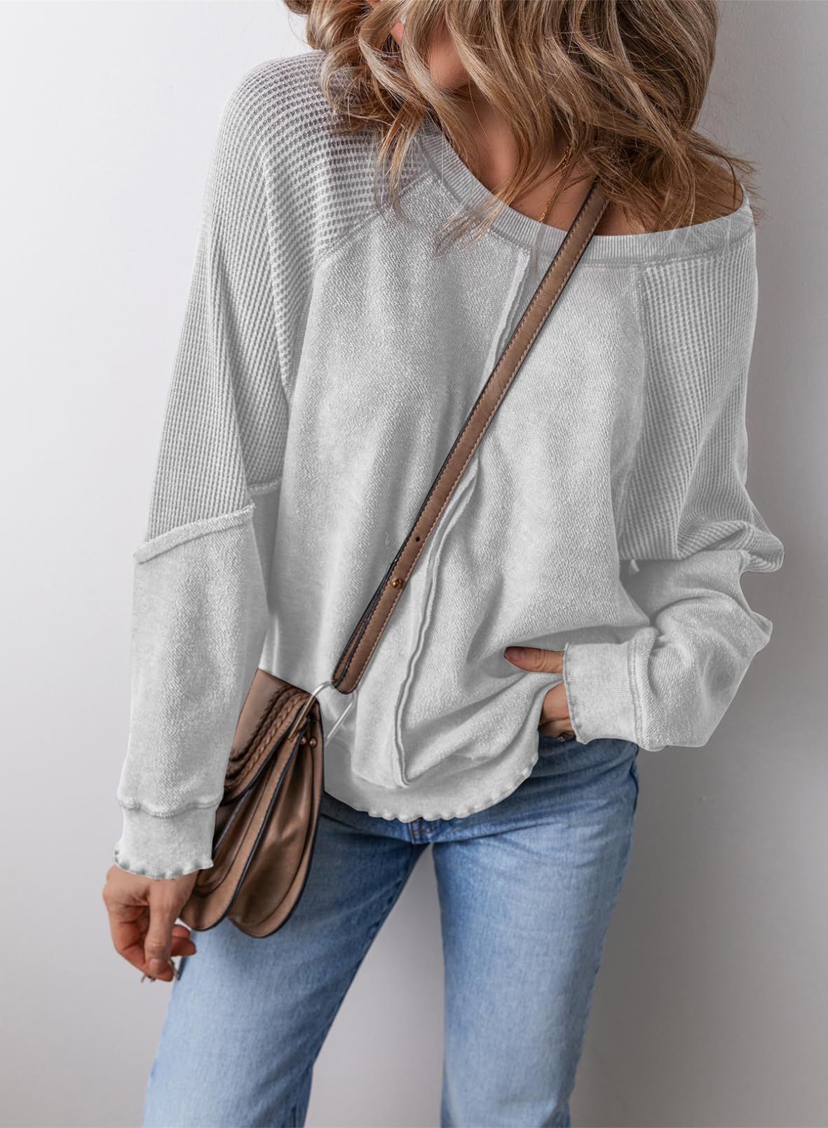 Cozy Casual Crew-Neck Long-Sleeve Sweatshirt