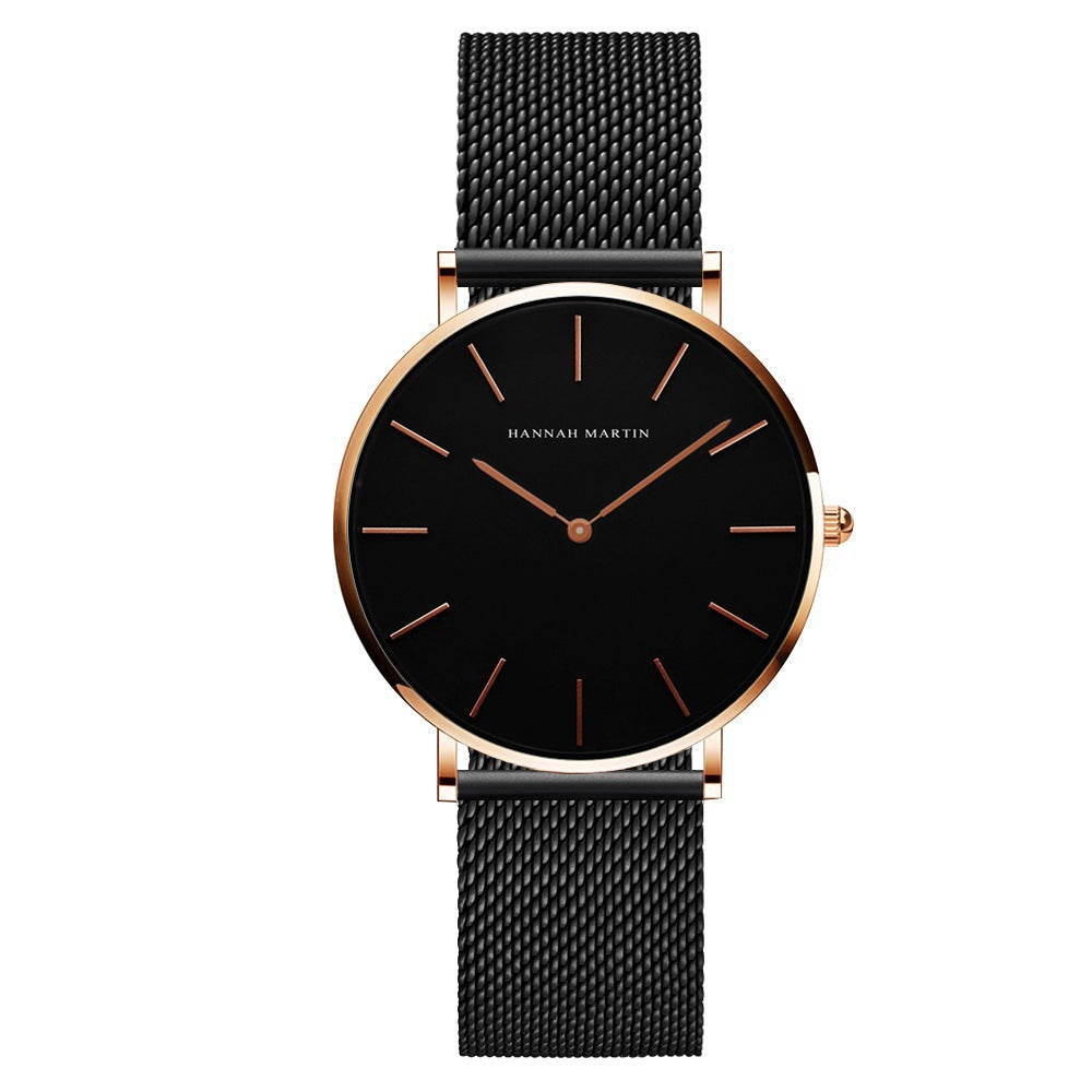 Women's watch with ultra-thin and elegant mesh strap