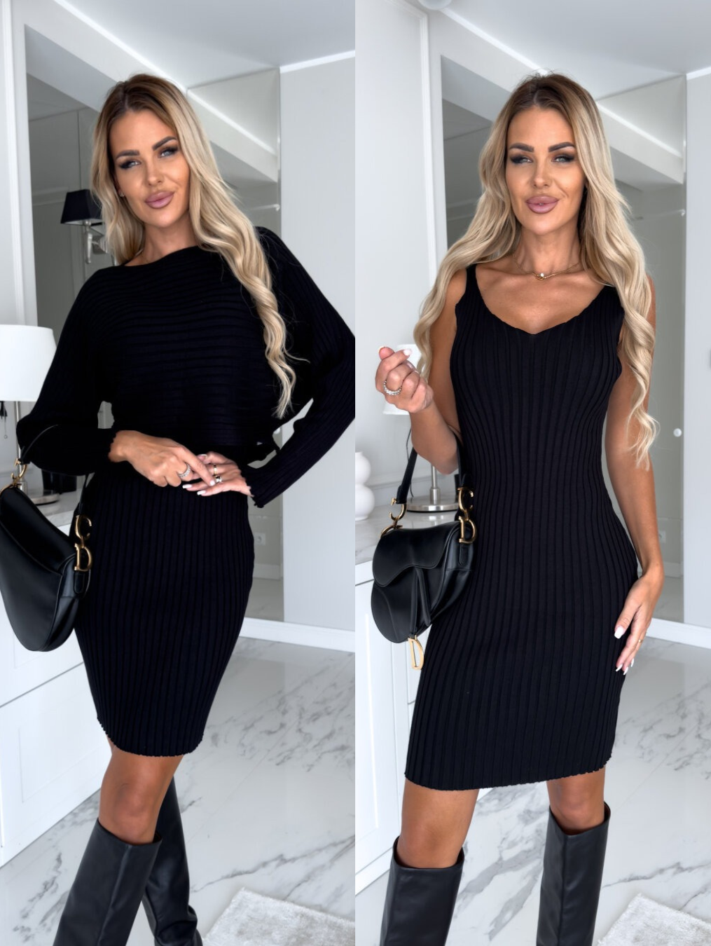Noelia Knit Dress with Cozy Matching Sweater Set