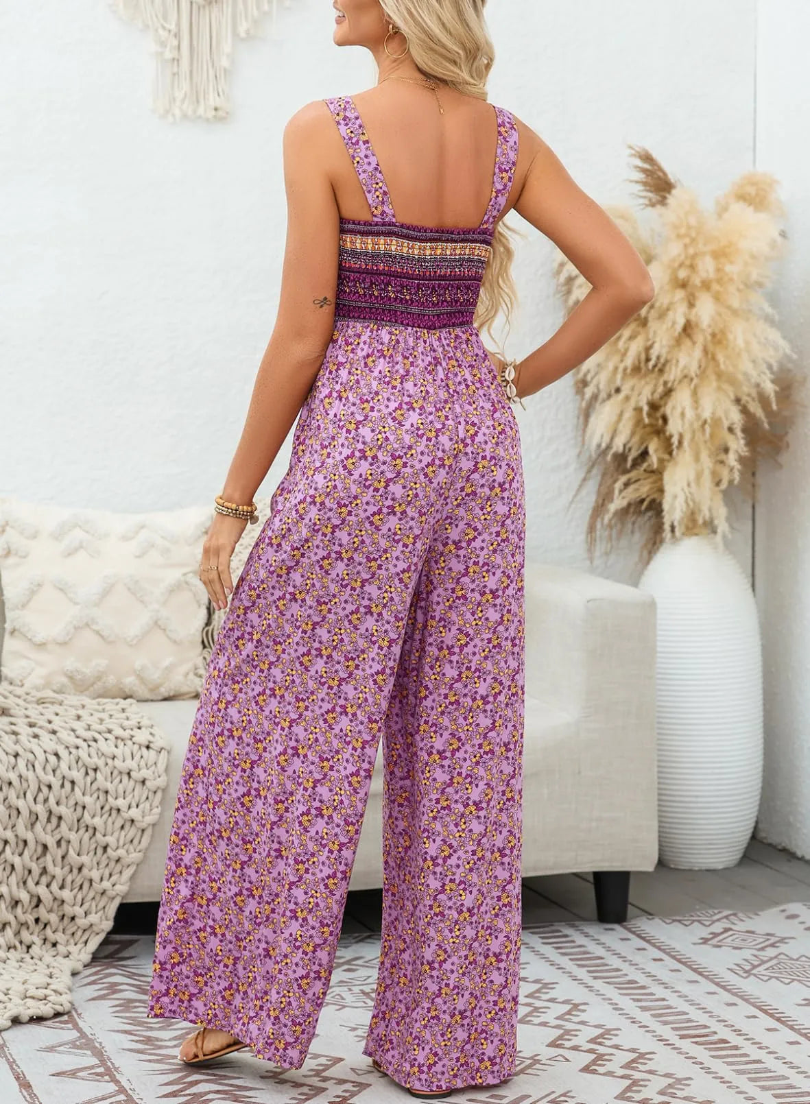 Elegant Sunset Petal Power Two-Piece Outfit