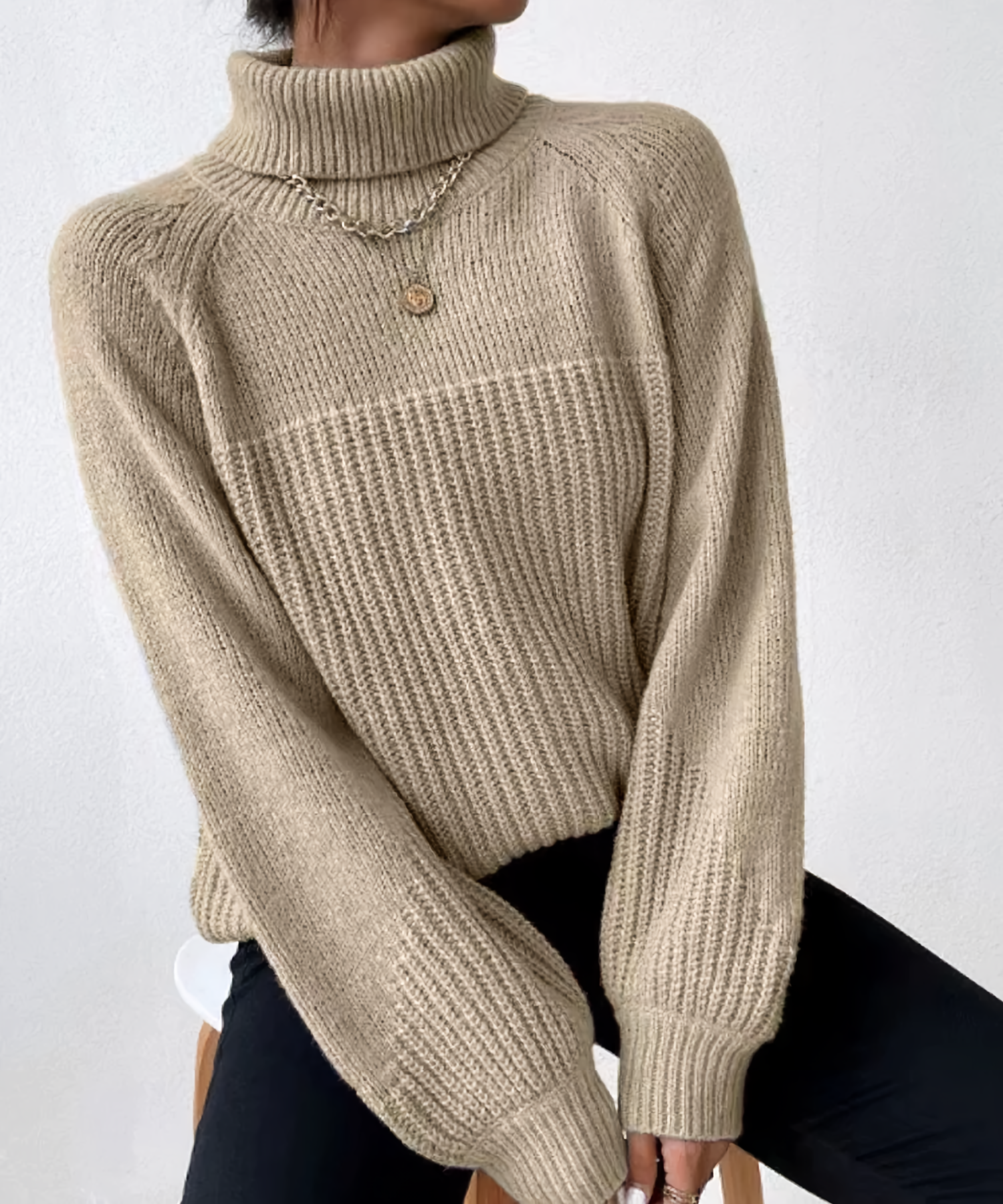 Stylish women's turtleneck sweater for comfort and elegance