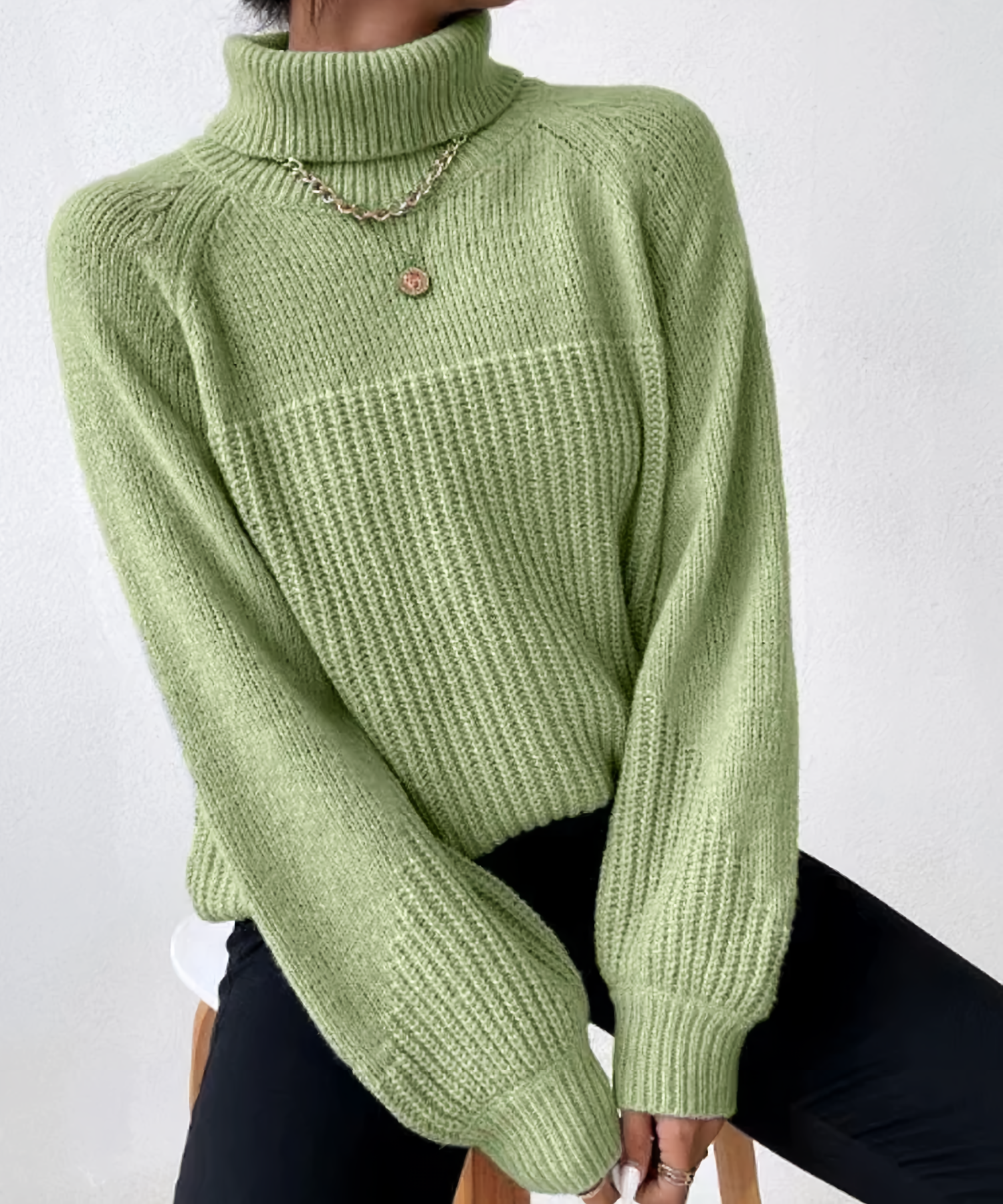 Stylish women's turtleneck sweater for comfort and elegance
