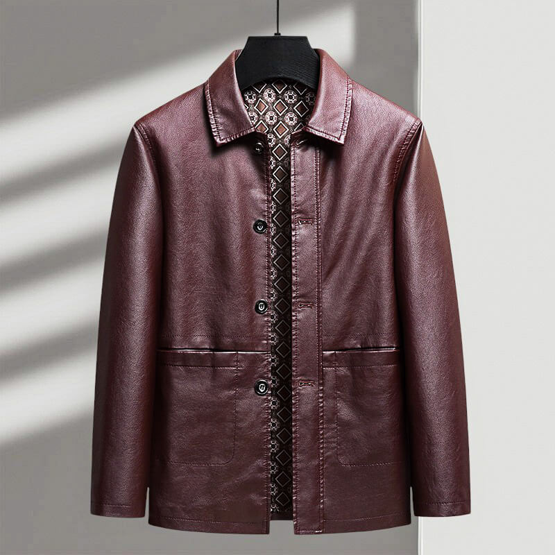 Antonio Verdi Elegant Leather Jacket for a Sophisticated Style