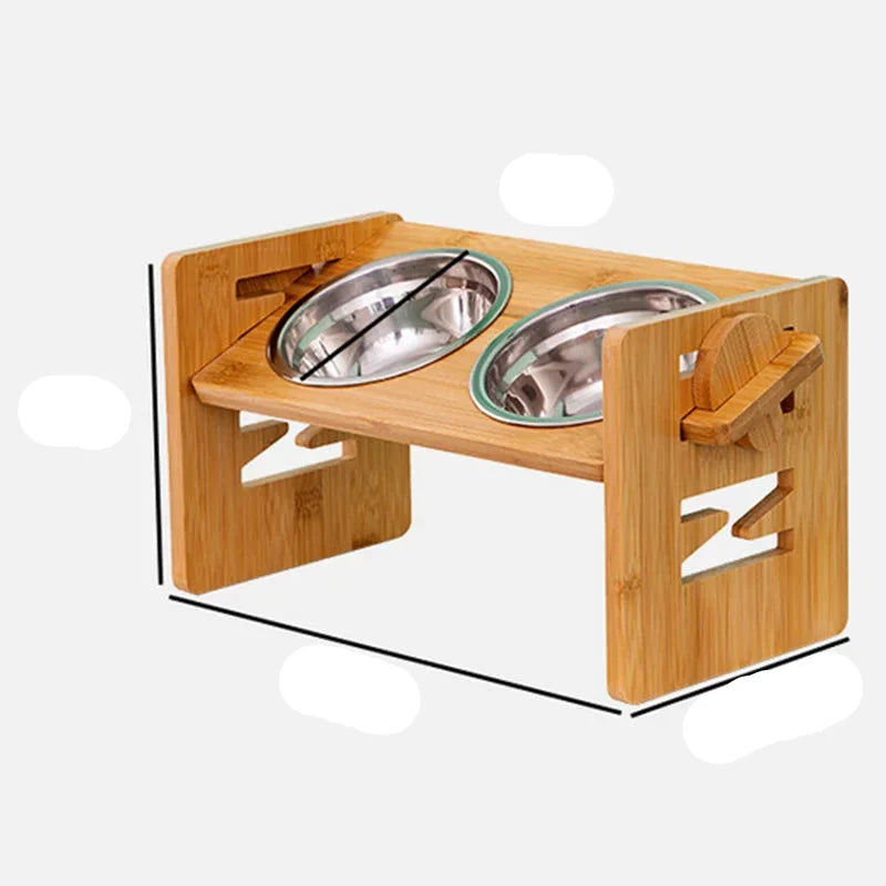 Luxe Elevated Food and Water Bowl for Elegant and Convenient Dining Experience