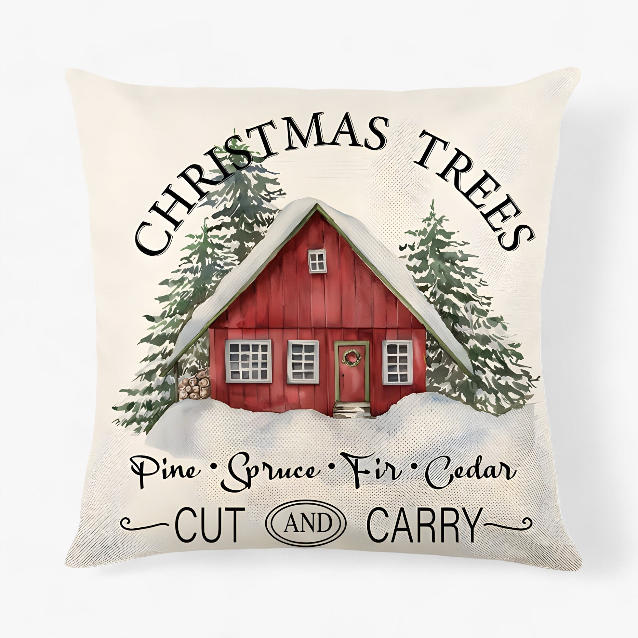 Frostig | Linen cover for Julpude – decorative and cozy Christmas addition to the home