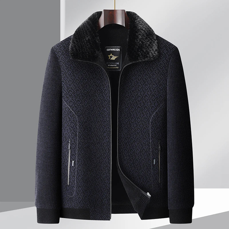 Fur-Lined Collar Jacket for Style and Comfort