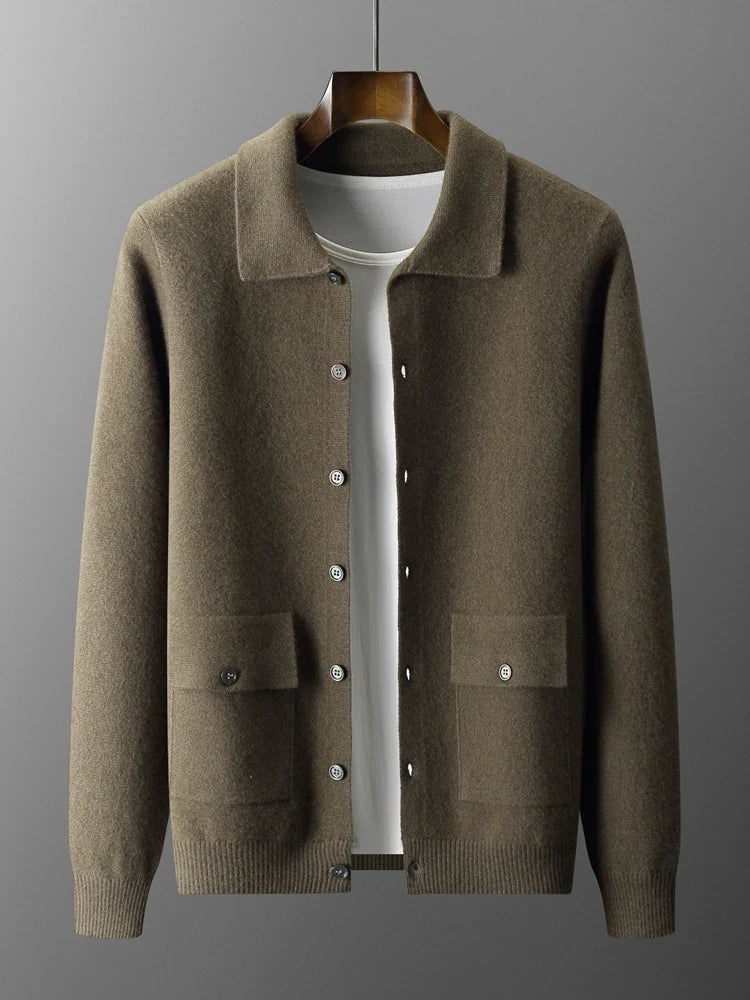 Giorgio Romano Elegant Merino Wool Jacket for Timeless Style