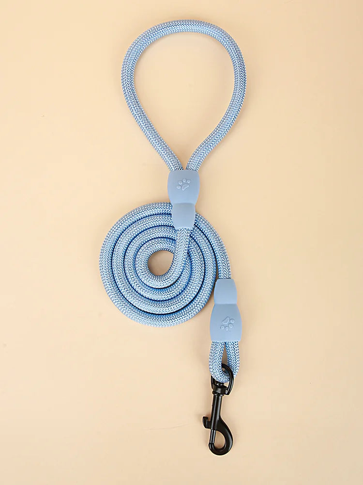 Luxe Light Blue Safety Dog Leash for Better Control and Comfort