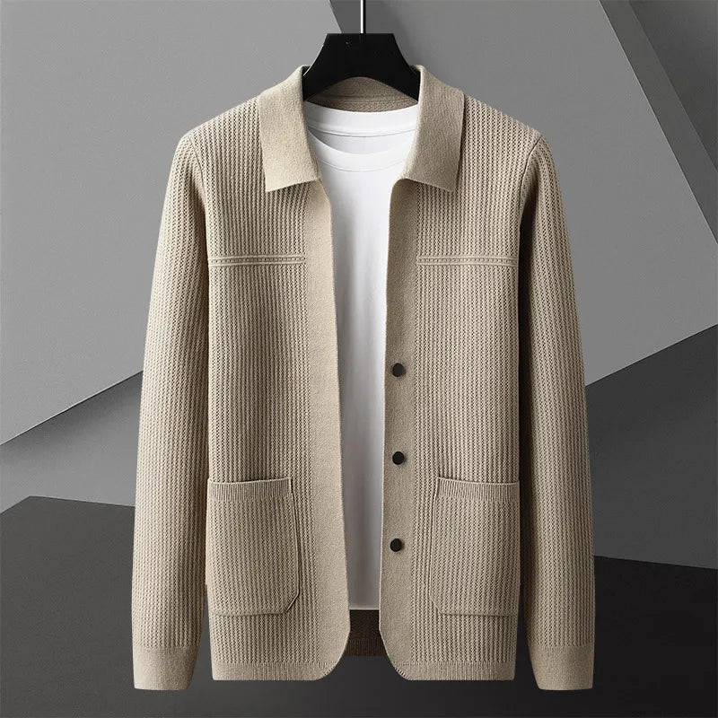 Elegant and Comfortable Morel Knit Cardigan