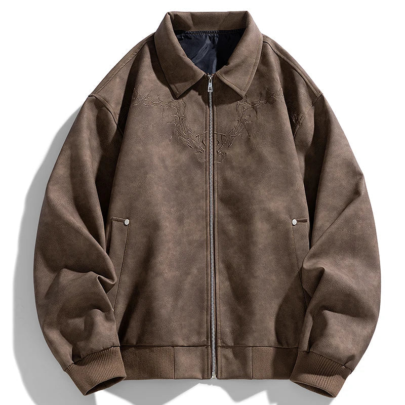 Anthrax suede jacket for a bold and trendy style