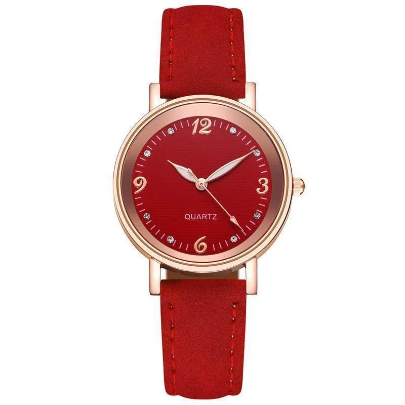 Elegant watch with a stylish leather strap