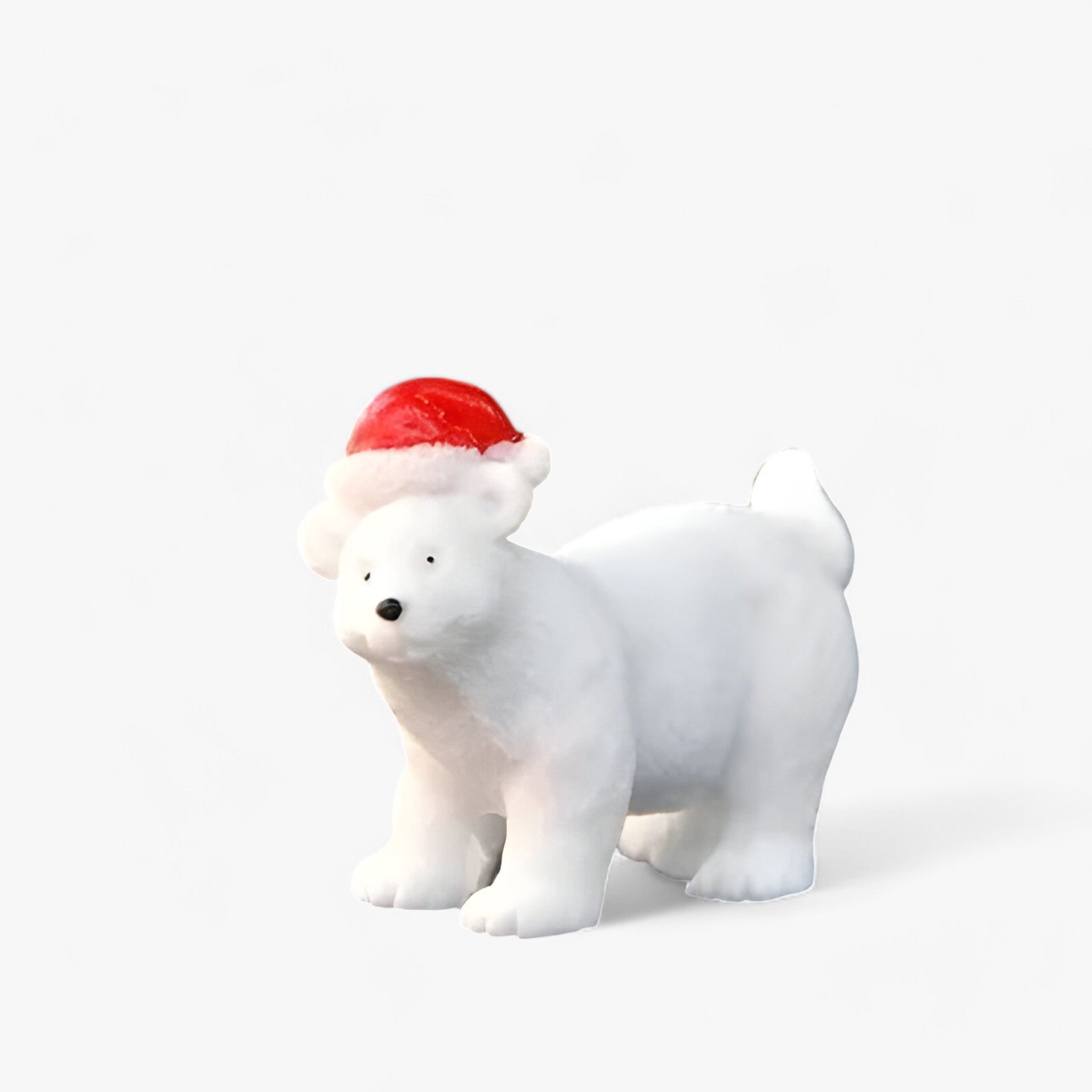 Léo | Miniature Polar Bear Figurine Set for Christmas Decorations and Creative Snow Scenes