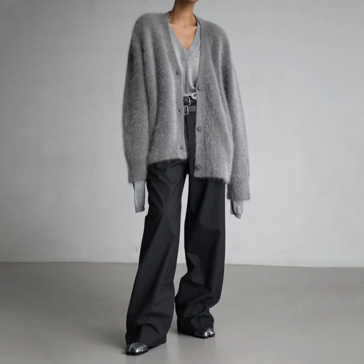 Ultra-Soft Women's Fuzzy Button-Down Cardigan