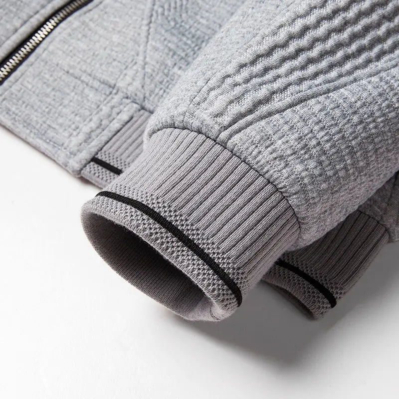 Elegant Azure Knit Jacket