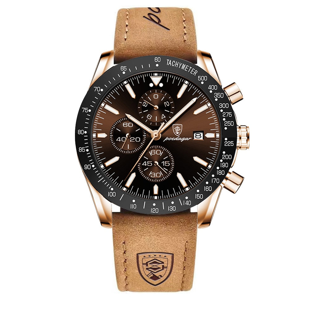 Luminous and Elegant Date Chronograph Watch
