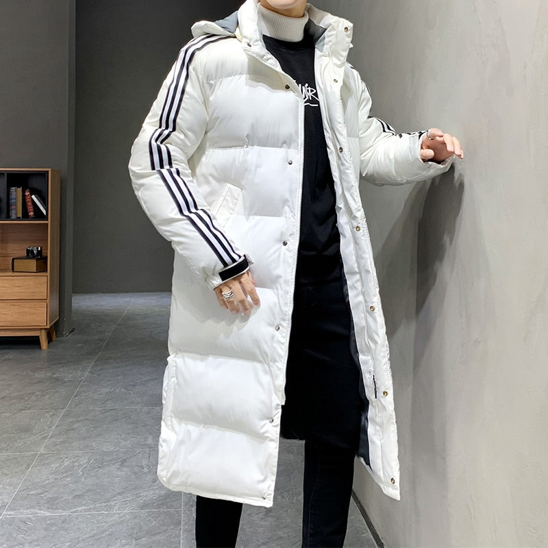 Calvin Women's Winter Jacket – Long Model with Hood for Stylish Comfort