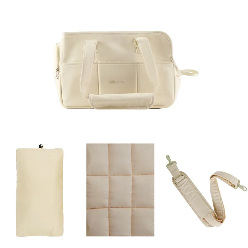 Durable and Secure Travel Bag for Comfortable Care of Small Dogs and Cats