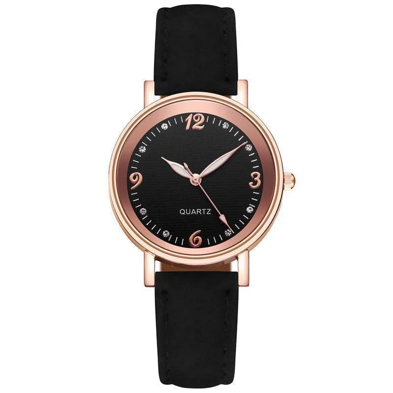 Elegant watch with a stylish leather strap