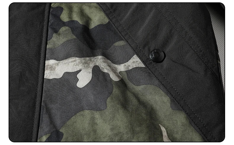 Casual Style Camouflage Long Sleeve Jacket