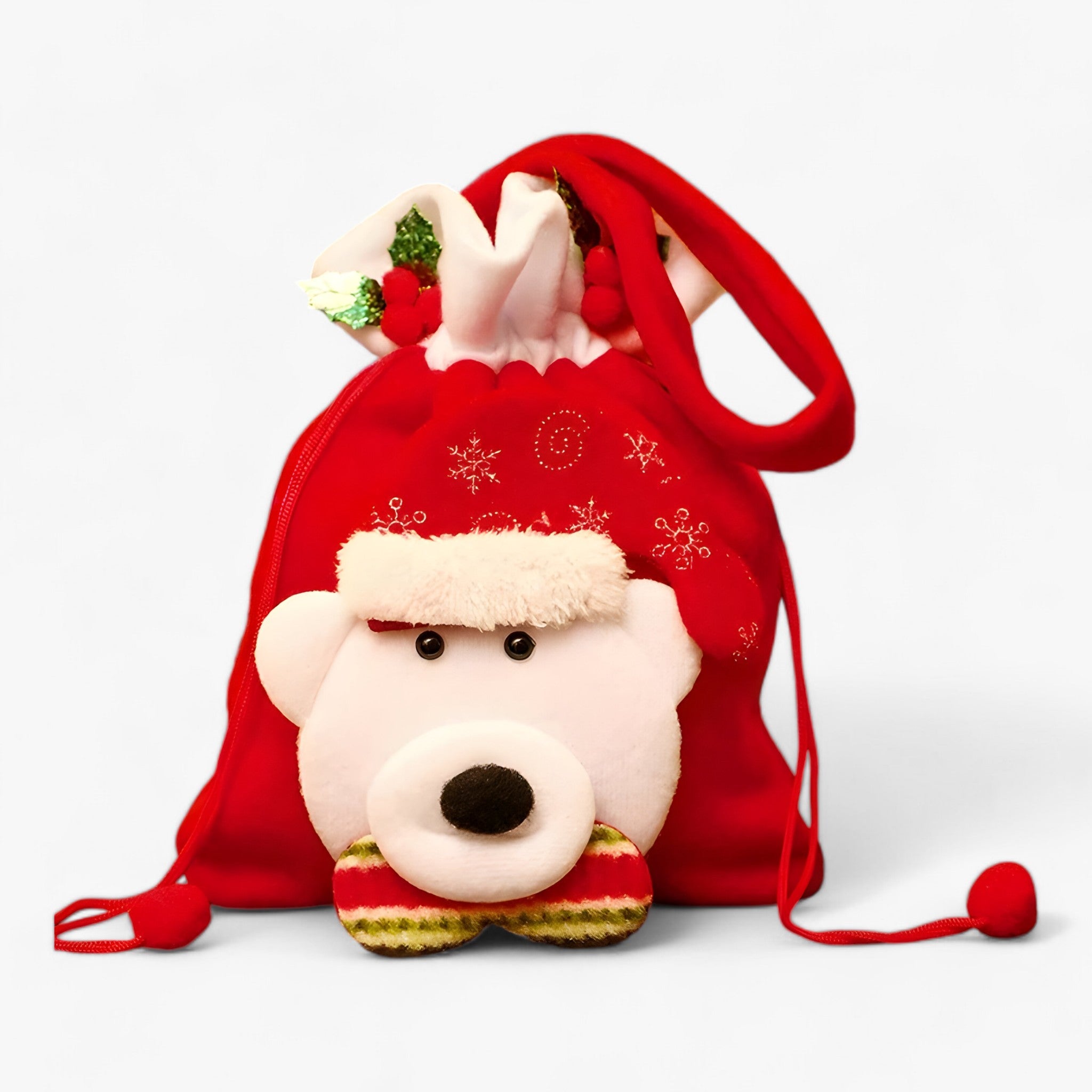 Santa Bear | Festive Christmas Gift Bags – Ideal for storing your presents and treats in style