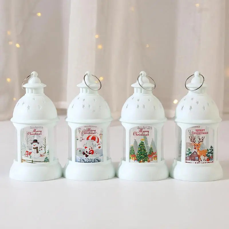 SantaGlow - Festive LED Lanterns with Santa Claus Design for a Cozy Christmas Atmosphere