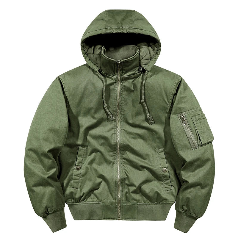 Cushioned Cotton Utility Jacket for Optimal Comfort