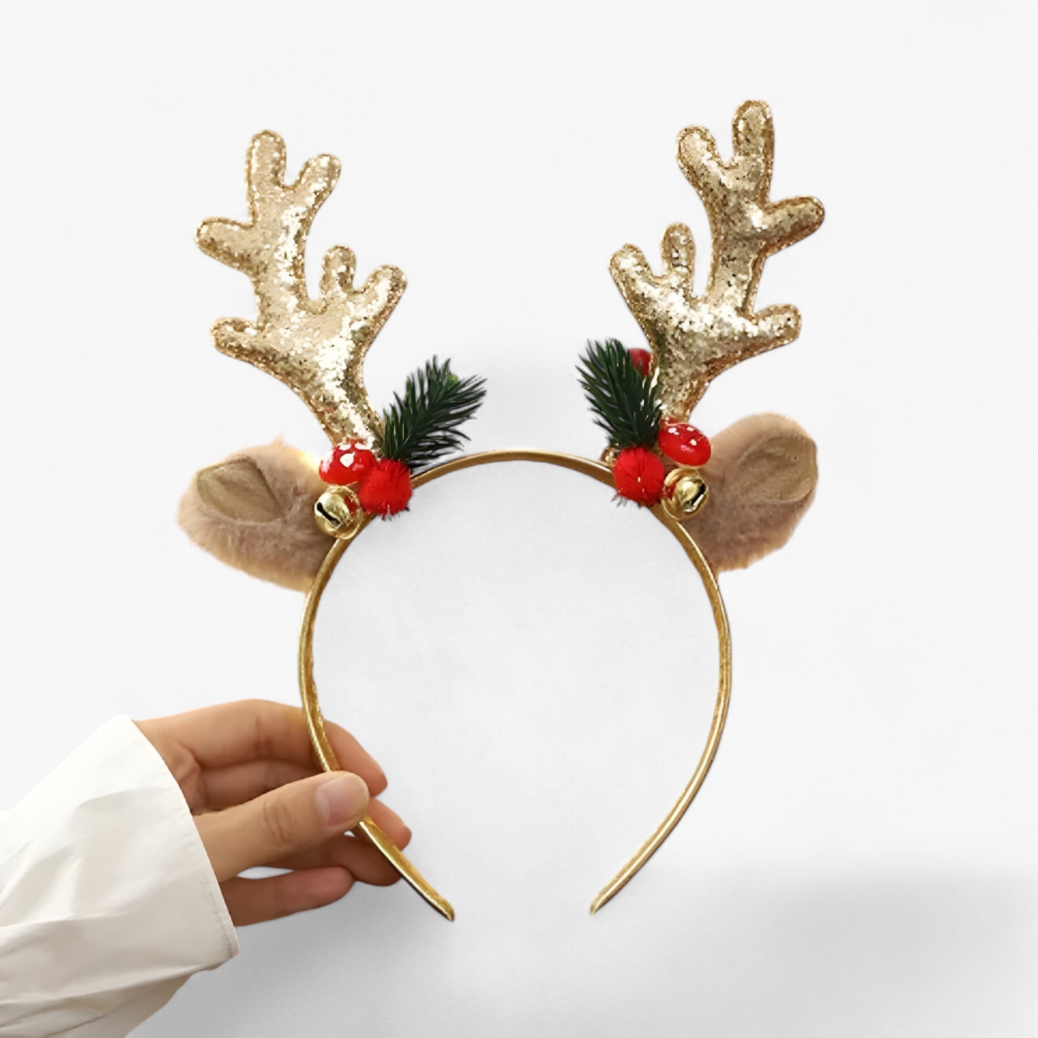 Emma | Christmas Wreath with Horn - Festive and Delicate Accessories for Children for the Perfect Christmas Spirit