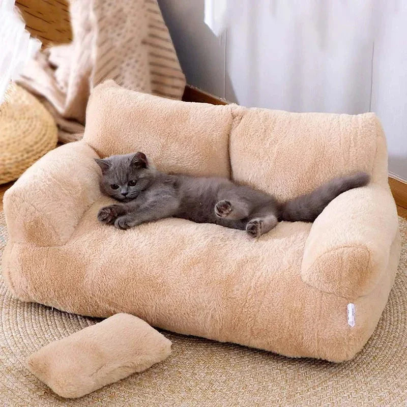 Luxe Cat Bed for Warm Winter Cozying and Ultimate Comfort