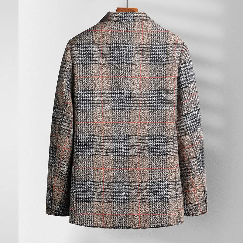 Giovanni men's checkered sports jacket for a stylish appearance