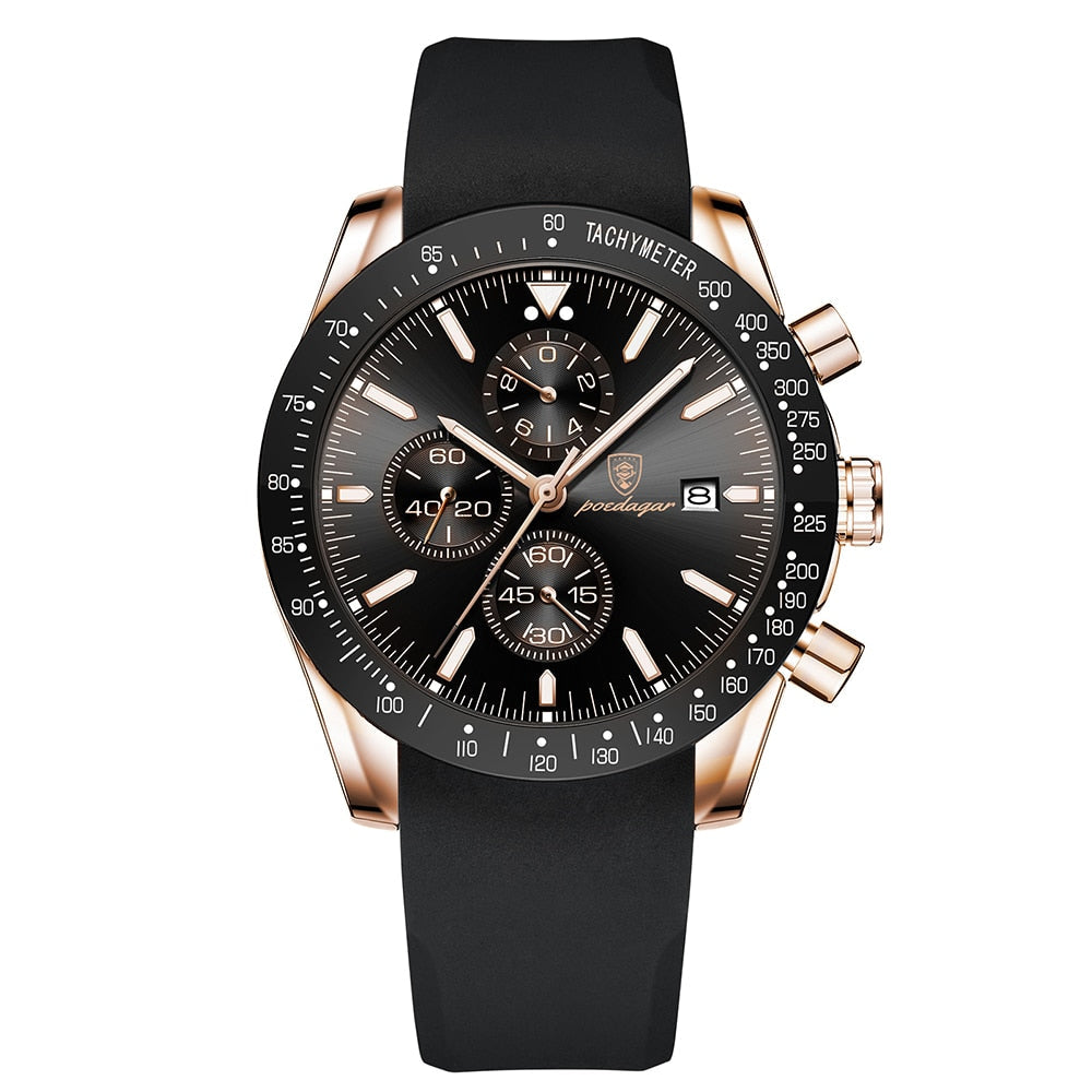 Luminous and Elegant Date Chronograph Watch