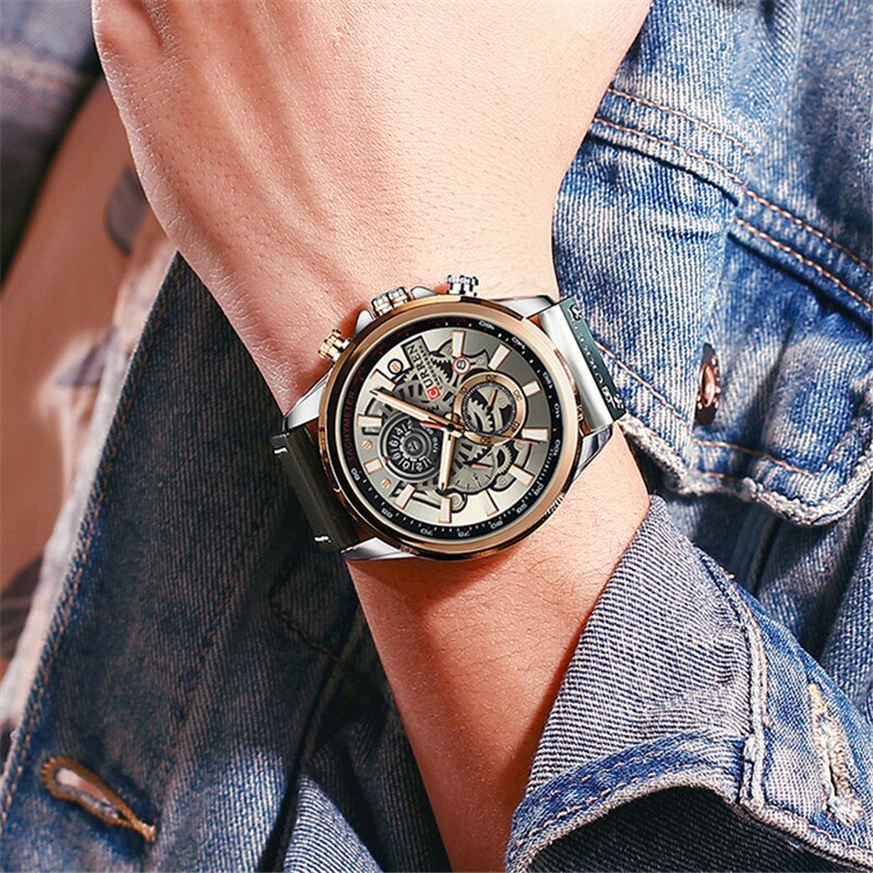 Multifunction Quartz Watch with Built-in Calendar for Versatility and Elegant Style