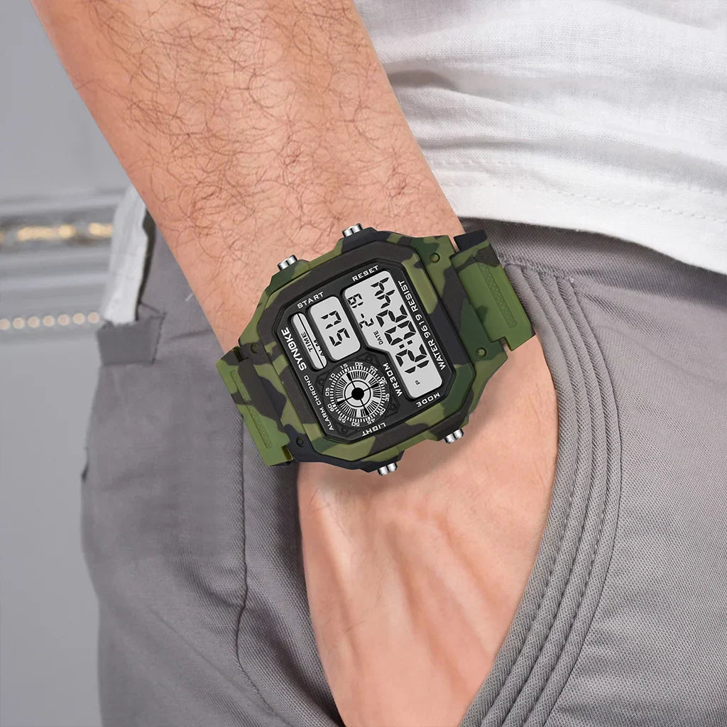 Durable Military Digital Watch – Perfect for Outdoor Adventures