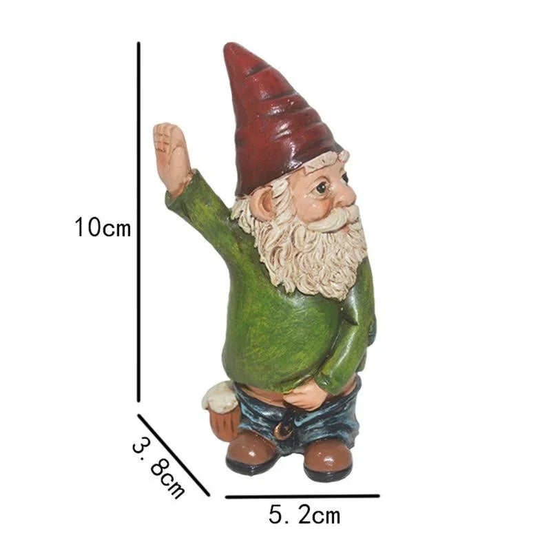 Casta - Creative Gnome Figurine Made of Resin with Elegant White Beard