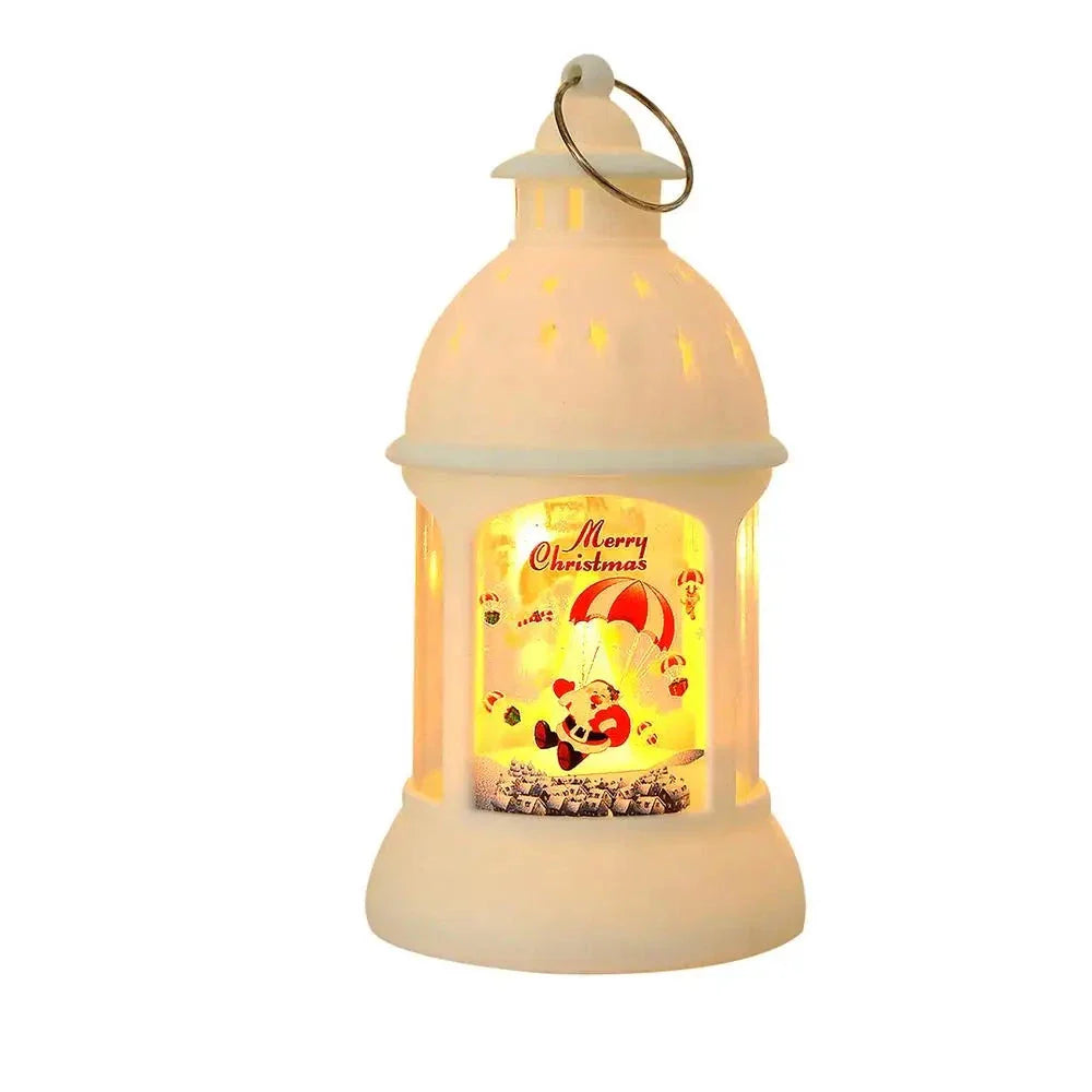 SantaGlow - Festive LED Lanterns with Santa Claus Design for a Cozy Christmas Atmosphere
