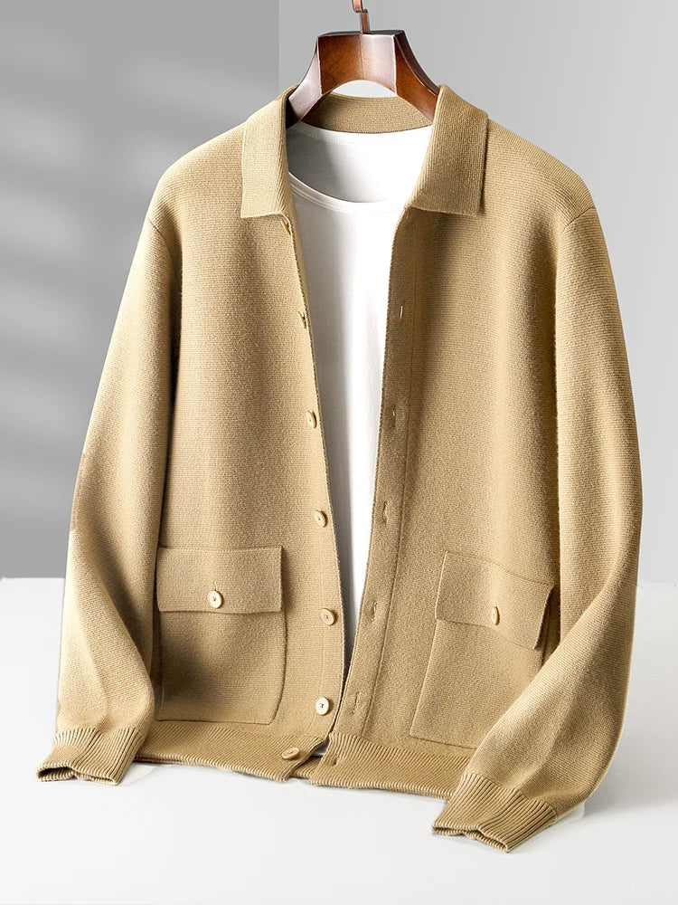 Giorgio Romano Elegant Merino Wool Jacket for Timeless Style