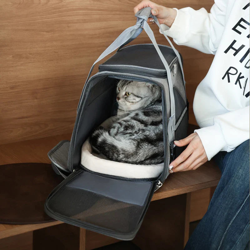 Compact and Stylish Portable Pet Carrier Backpack for Easy Transport