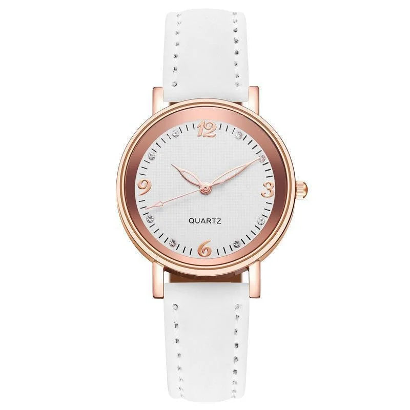 Elegant watch with a stylish leather strap